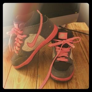 Little girls high top Nike